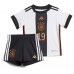 Tyskland Leroy Sane #19 kläder Barn VM 2022 Hemmatröja Kortärmad (+ korta byxor)